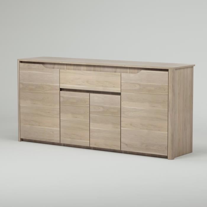 BETTY Buffet bas contemporain decor chene L 185 cm