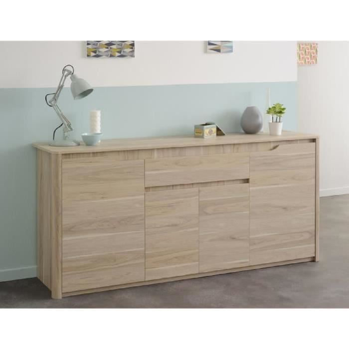 Betty Buffet Bas Contemporain Decor Chene L 185 Cm