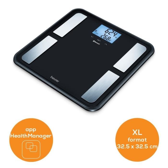 Beurer Impedancemetre Connecte Via Bluetooth Gris/blanc