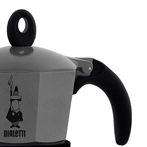Bialetti Cafetiere Moka Induction 3 Tasses Anthracite