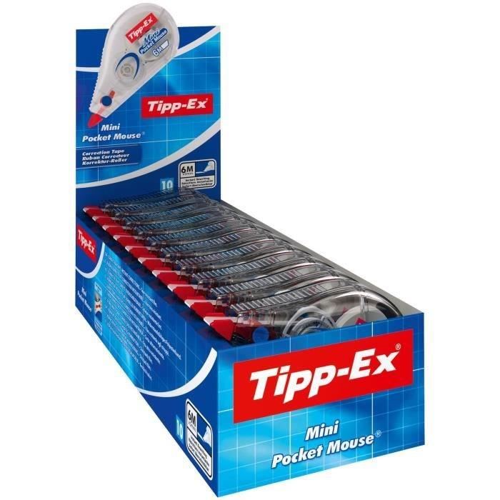 Tipp-ex Mini Pocket Mouse Rubans Correcteurs - 6 M X 5 Mm Boîte De 10