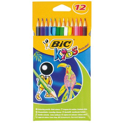 Bic Crayons De Couleur Bic Kids Tropicolors 2 X12