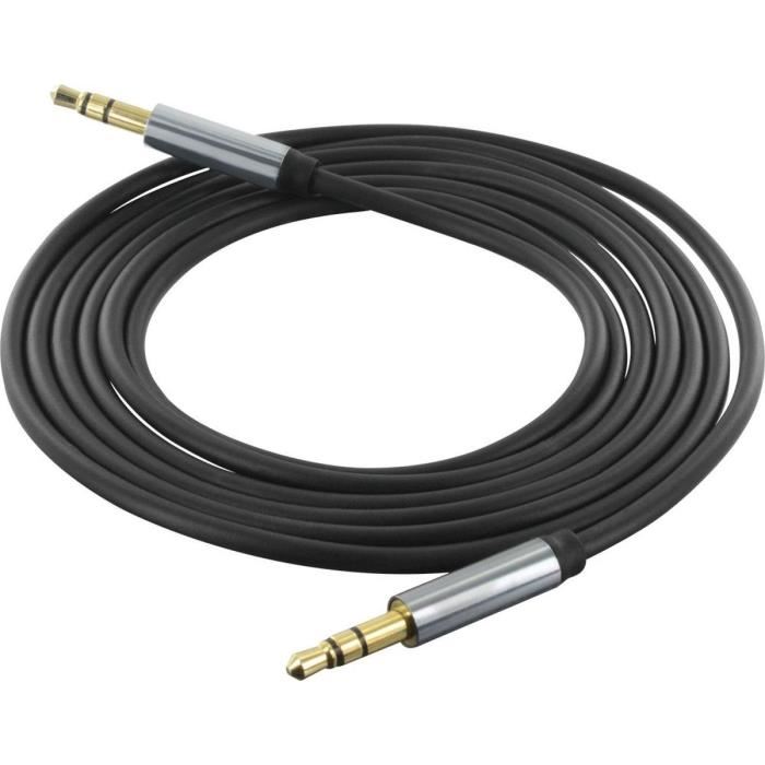 Bigben Connected Cable Audio Jack 3.5 / Jack 3.5 - Noir