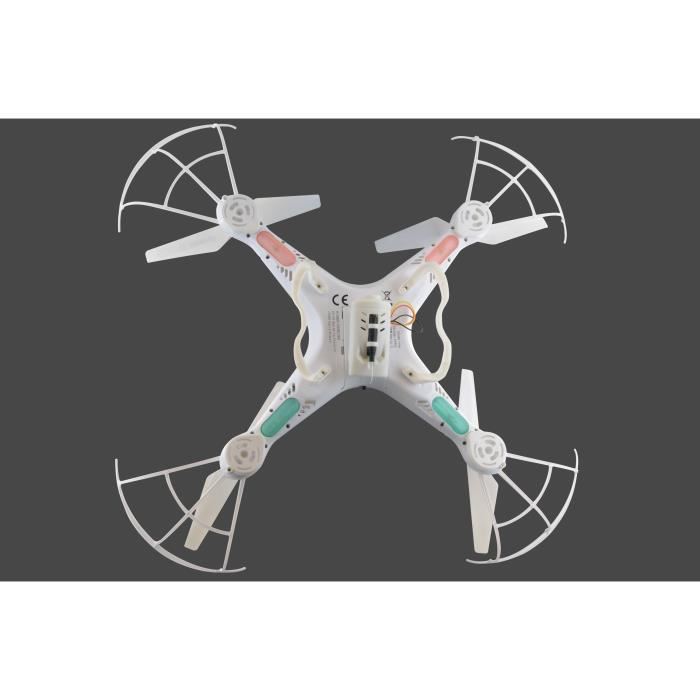 Drone Wifi Avec Camera Vga Bigben Fly Wifi Cam Pilotable Sur Smartphone Blanc