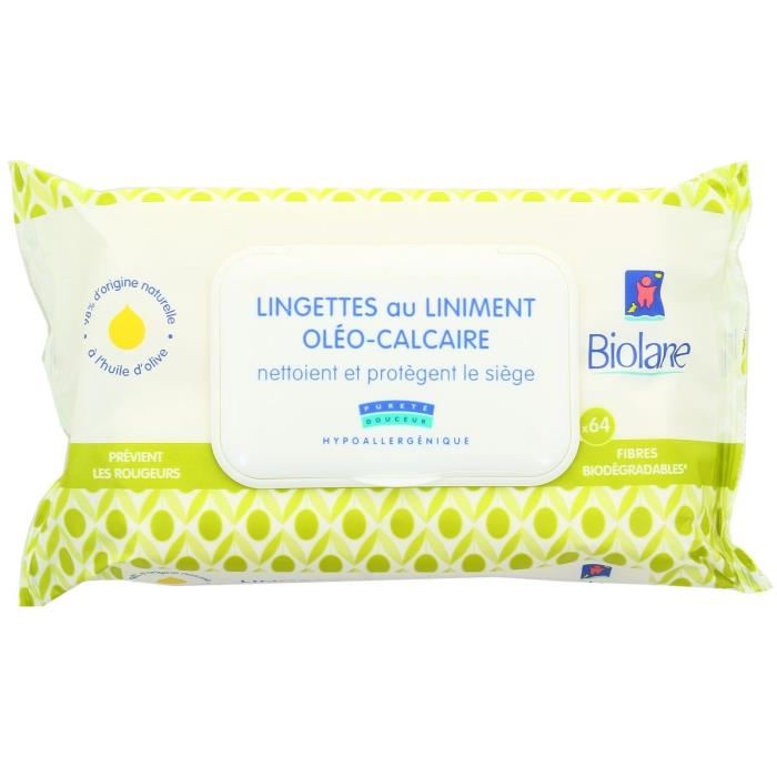 Biolane Lingettes Au Liniment X 64