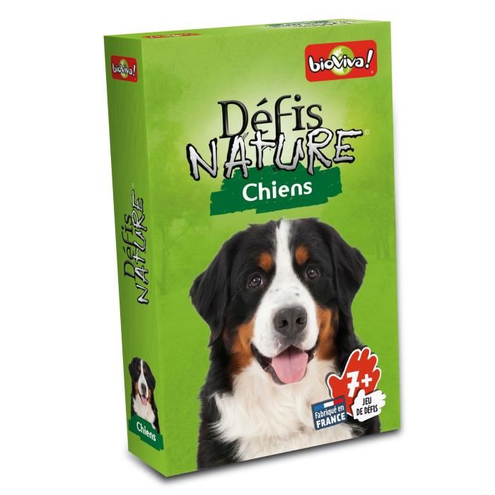 Jeu De Cartes - Defis Nature - Chiens  - 2 A 6  Joueurs - Des 7 Ans - Fabrique En France Et Eco-responsable