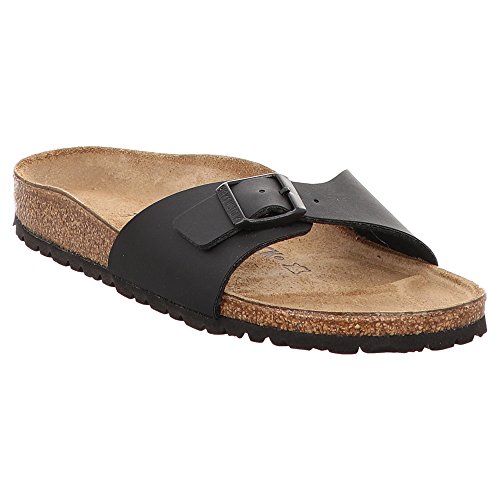 Birkenstock - Mules - Madrid Birko-flor Black  En Cuir - Taille 38 - Noir