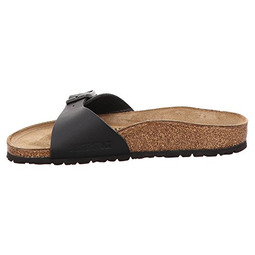 Birkenstock - Mules - Madrid Birko-flor Black  En Cuir - Taille 38 - Noir