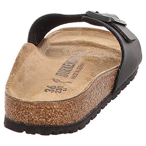 Birkenstock - Mules - Madrid Birko-flor Black  En Cuir - Taille 38 - Noir