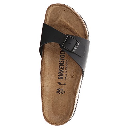 Birkenstock - Mules - Madrid Birko-flor Black  En Cuir - Taille 38 - Noir