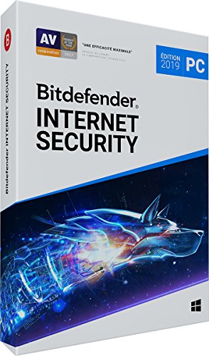 Bitdefender Antivirus Internet Security 2019 valable 2 Ans pour 5 PC