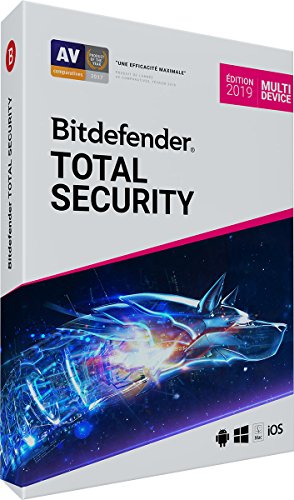 Bitdefender Antivirus Total Security 2019 valable 2 Ans pour 10 PC