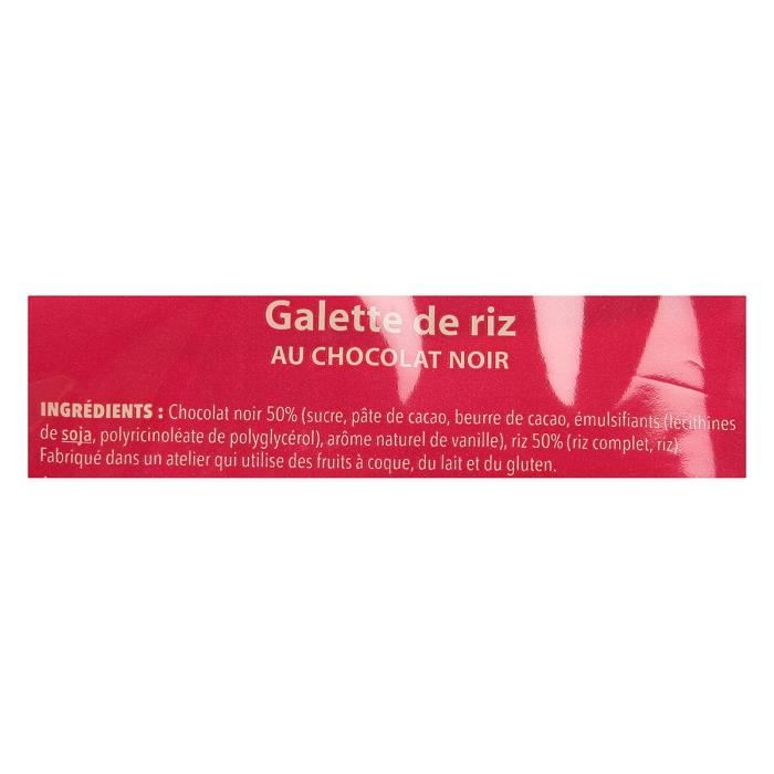 Gerble Galette De Riz Au Chocolat Noir Source De Magnesium - 130,4 G