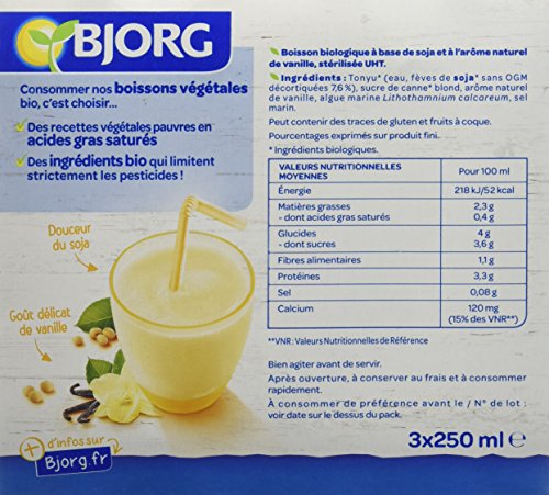 Bjorg Mini Boisson Soja Vanille Calcium ...