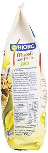 Bjorg Muesli aux Fruits Bio 750 g - Lot ...