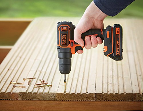 Perceuse Visseuse Sans Fil Blackdecker 18v 1 Batterie 15ah Compacte Et Legere