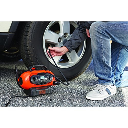 Gonfleur Compresseur Filaire Ou Sans Fil Blackdecker Bdcinf18n Qs 18v 11 Bars 160 Psi Sans Batterie