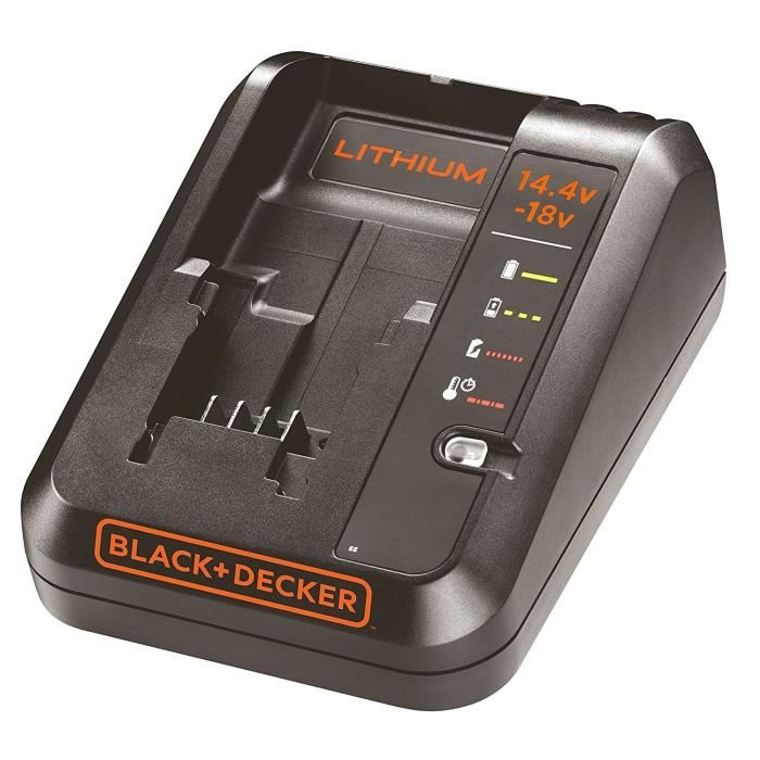 Chargeur De Batterie Blackdecker Bdc1a Qw Pour Batteries Lithium 144v Et 18v