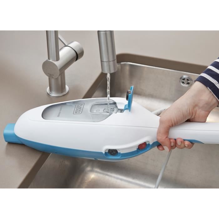 Blackdecker Fsmh13e5 Qs Balai Vapeur Avec Nettoyeur A Main 5 En 1 1300w Reservoir 350 Ml Cable 48m