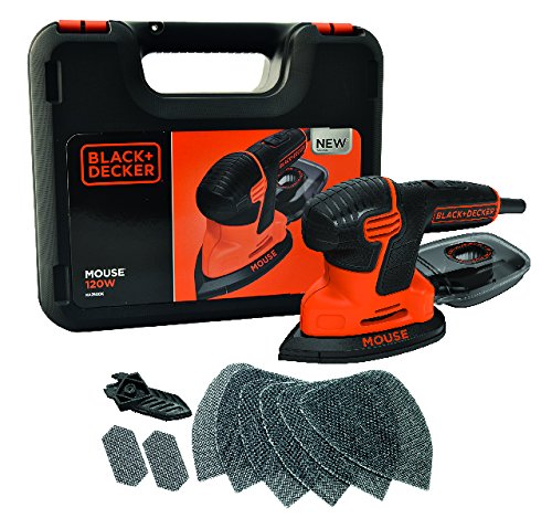 Black Decker Ka2500k Compact Mouse Ponceuse 120w Avec Accessoires Coffret