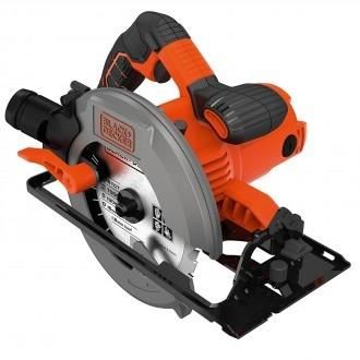 Scie Circulaire Filaire Blackdecker Cs1550 Qs 1500w Profondeur De Coupe 66mm