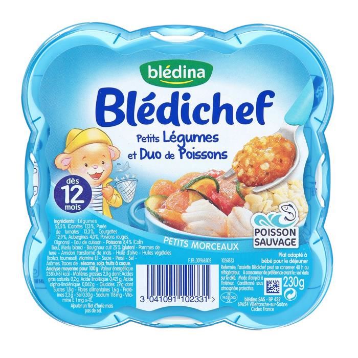 Bledina Bledichef Petits Legumes Duo 