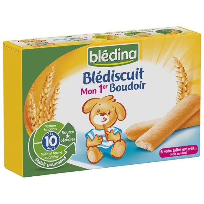 Bledina Mon 1er Boudoir 120 G Des 10 Mois - Boîte 6 Sachets De 4 Boudoirs