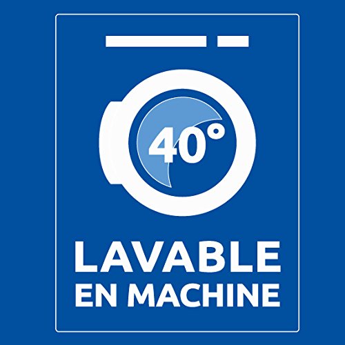 Couette Microfibre - 260 X 240 Cm - Bleu Calin - 4 Saisons - 410 G/m² - Blanc