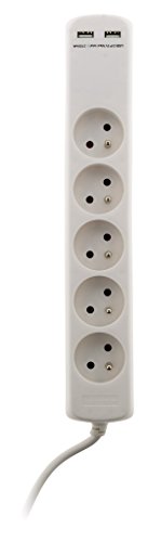 Multiprise Zenitech 5 Prises 2 Usb A Cable 1m