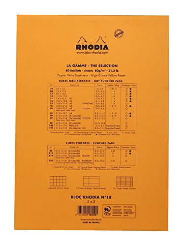 Rhodia 18200c - Bloc-notes Agrafe N°18 ....