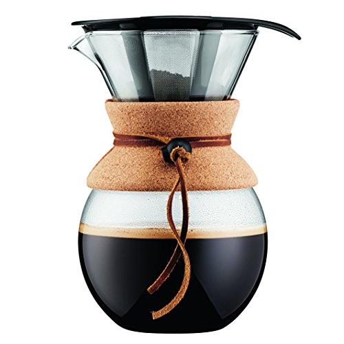 Cafetiere - Bodum - 11571-109 - Filtre Inox - Pour Over - Accessoires Petit Dejeuner