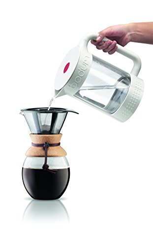 Bodum 11592-109 - Pour Over - Cafetiere Avec Filtre Inox A Maille Fine Finition Liege 0.5 L