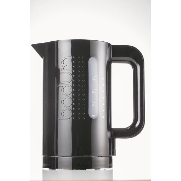 Bouilloire Electrique - Bodum - Bistro - 1300 W - 1 L - Socle 360° - Noir
