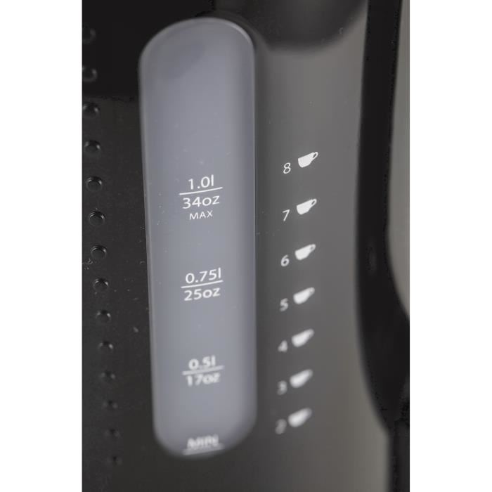 Bouilloire Electrique - Bodum - Bistro - 1300 W - 1 L - Socle 360° - Noir