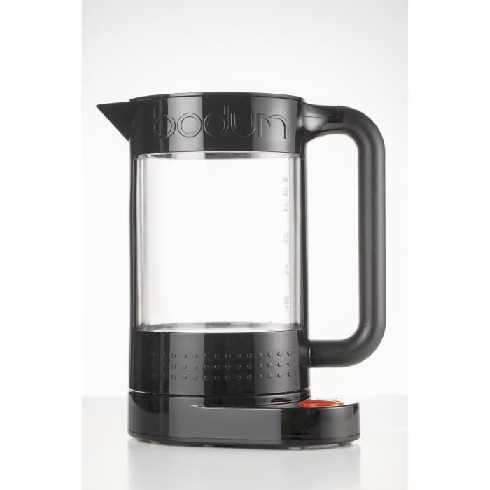 Bouilloire Electrique Double Paroi - Bodum - Bistro - 1500 W - 11 L - 5 Temperatures - Interieur En Verre - Noir