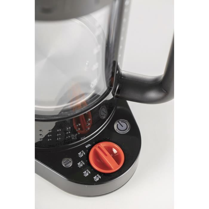 Bouilloire Electrique Double Paroi - Bodum - Bistro - 1500 W - 11 L - 5 Temperatures - Interieur En Verre - Noir