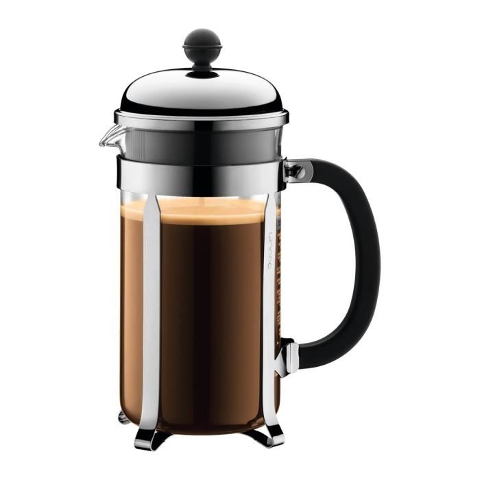 Chambord - Cafetiere A Piston Bodum  8 Tasses 1.0 L Acier Inox