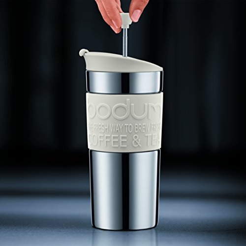 Mug Isotherme Bodum Travel Press Noir 35cl Double Paroi Inox