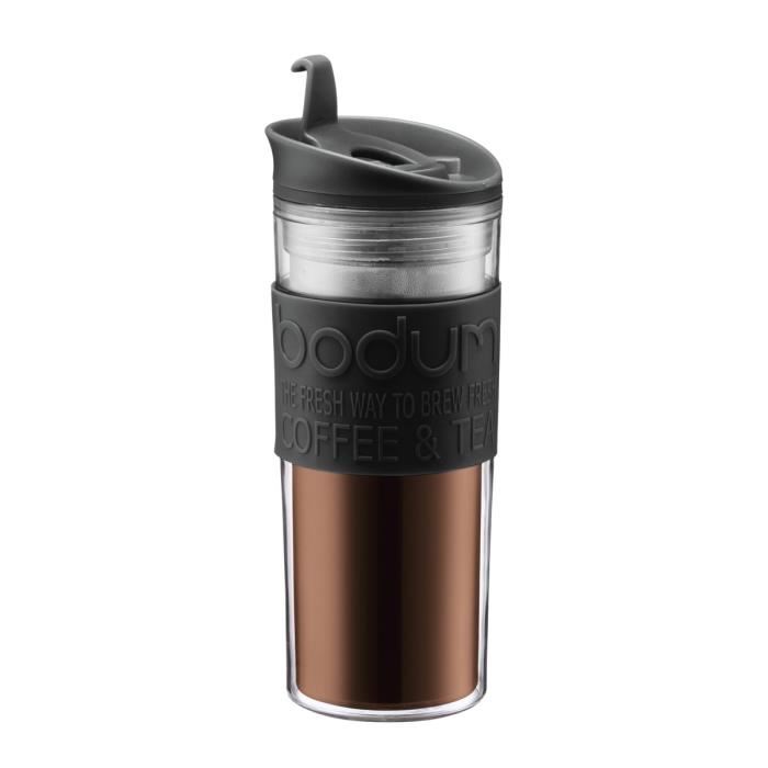 Mug De Voyage En Plastique 45cl Noir A Lunite Travel Mug Bodum