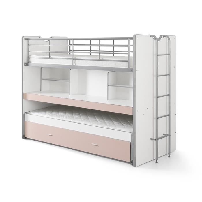 Lit Mezzanine Bonny 80 - Rose