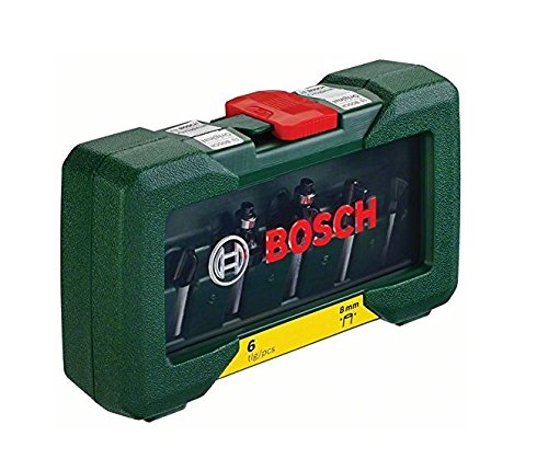 6 fraises carbure BOSCH queue 8 mm
