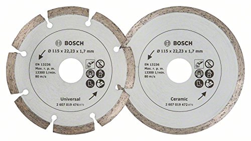 Bosch 2 Disques Diamant 115mm Materiaux Carr