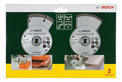 BOSCH 2 disques diamants 125mm materiaux