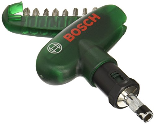 Tournevis A Cliquet Bosch 9 Embouts De Vissage En Metal
