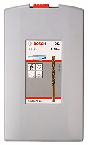 Bosch 2608587018 Coffret de forets a metaux rectifie HSS Co alliage de cobalt