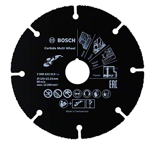 Disque A Tronconner Carbide Multi Wheel Bosch Decoupe Sure Et Durable Sur Plusieurs Materiaux 125 Mm