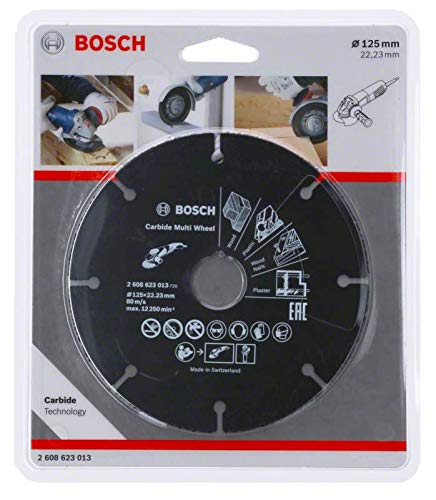 Disque A Tronconner Carbide Multi Wheel Bosch Decoupe Sure Et Durable Sur Plusieurs Materiaux 125 Mm