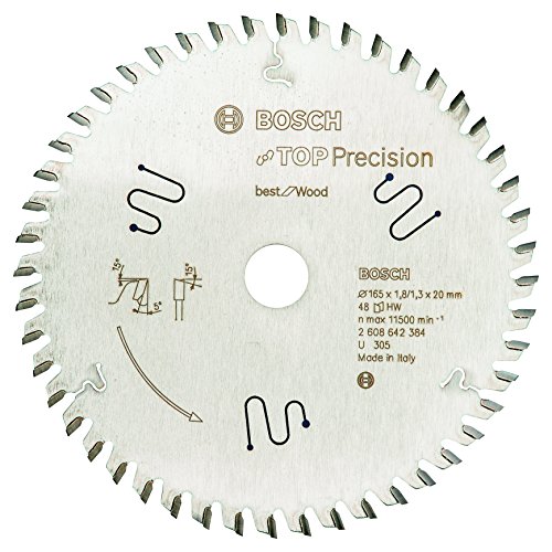 Bosch Best For Wood Lame De Scie Circulaire Top Precision 165x1,8/1,3 Mm 2608642384