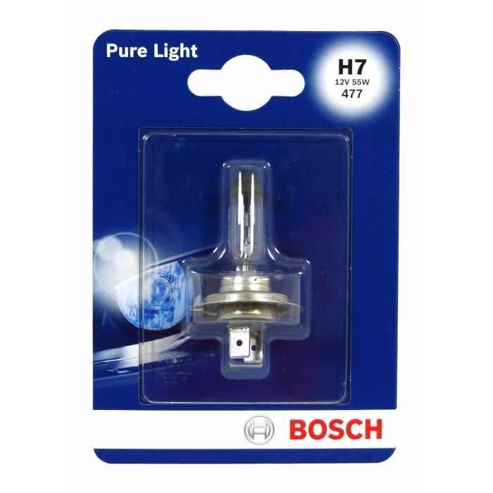 Ampoule Halogene Bosch H7 Pure Light 12v, 55w, 1 Piece