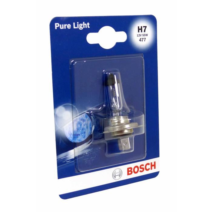 Ampoule Halogene Bosch H7 Pure Light 12v, 55w, 1 Piece